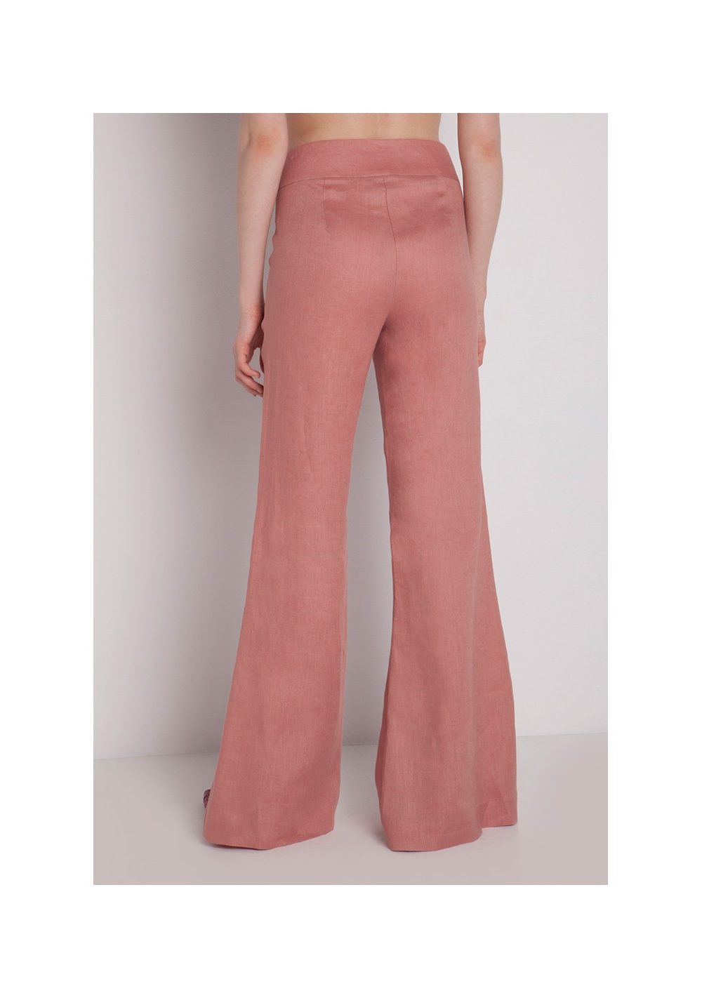 French Rose Linen Pants