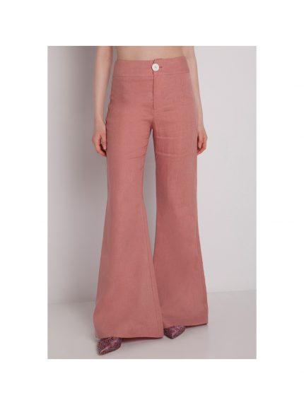 French Rose Linen Pants