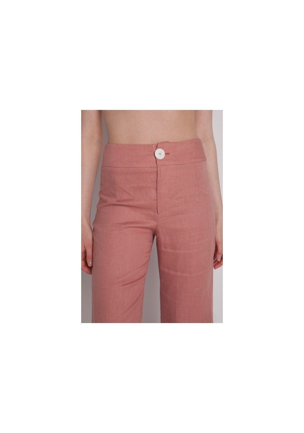 French Rose Linen Pants