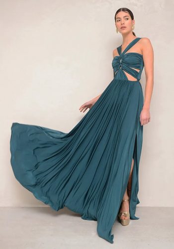 Rennes Dress – Dark Green - Image 2