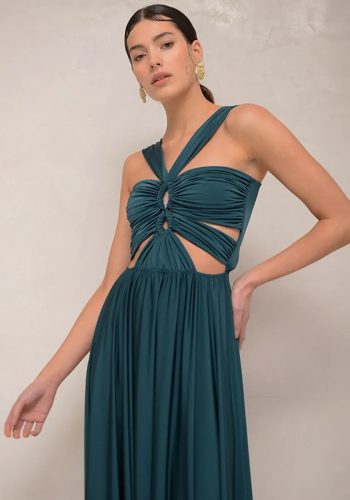 Rennes Dress – Dark Green - Image 4