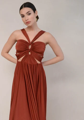 Rennes Dress – Chocolate - Image 2