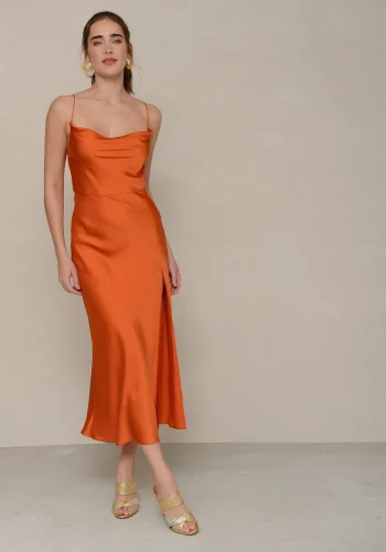 Fox Dress – Orange - Image 3