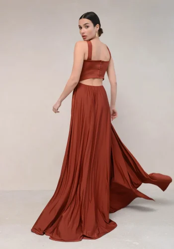 Rennes Dress – Chocolate - Image 3