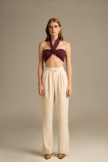 Jane Top – Black/ Bordeaux - Image 3