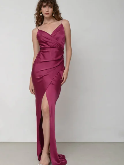 Veronica Dress – Raspberry