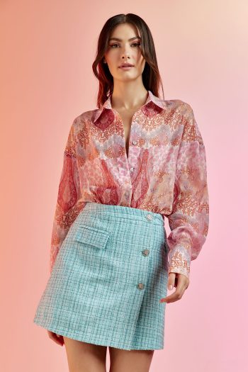 Paisley Skirt – Blue