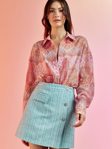 Paisley Skirt – Blue