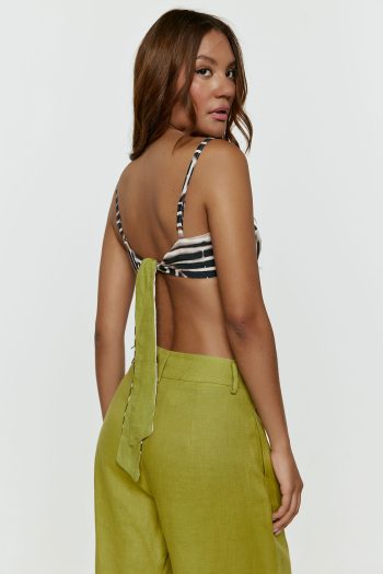 Claire Crop Top – Print - Image 2