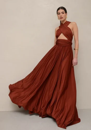 Allium Multiform Dress – Chocolate