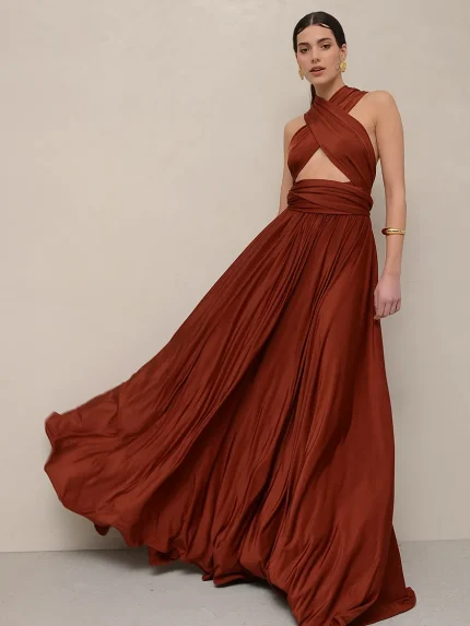 Allium Multiform Dress – Chocolate