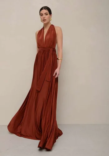 Allium Multiform Dress – Chocolate - Image 2