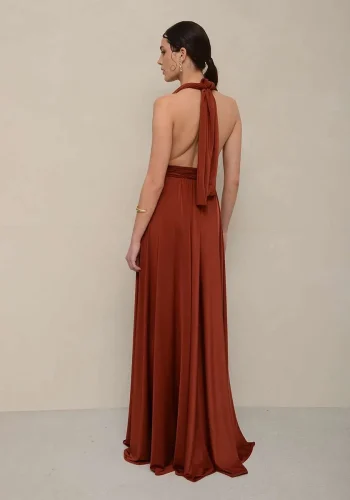 Allium Multiform Dress – Chocolate - Image 3