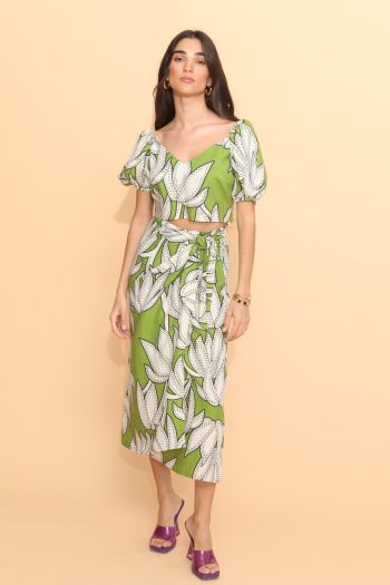 Cora Crop Top – Green - Image 4