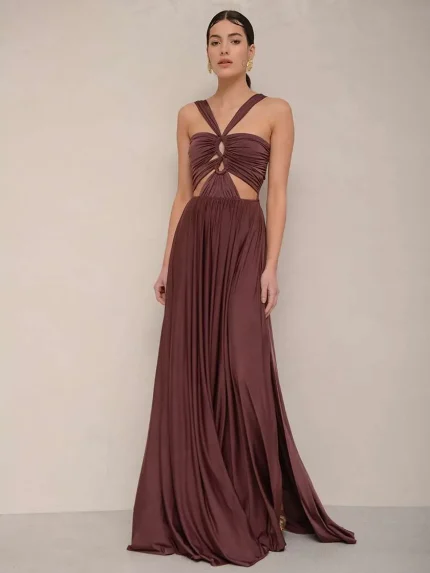 Rennes Dress – Brown Sugar