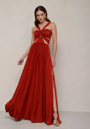 Rennes Dress – Moroccan Red