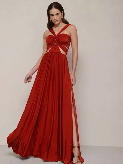 Rennes Dress – Moroccan Red