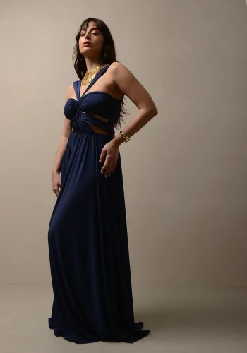 Rennes Dress – Dark Blue - Image 3