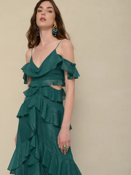 Volcano Dress – Sparkling Green