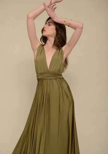 Crystal Dress – Olive - Image 2