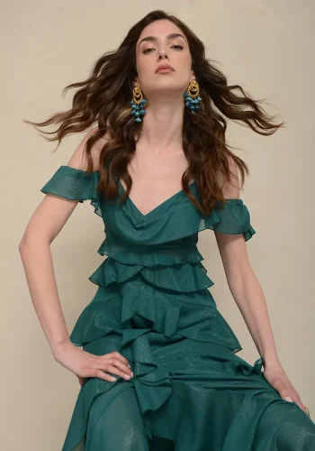 Volcano Dress – Sparkling Green - Image 3