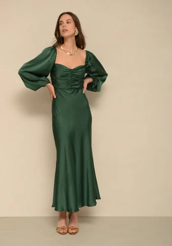 Lorena Dress – Green - Image 3