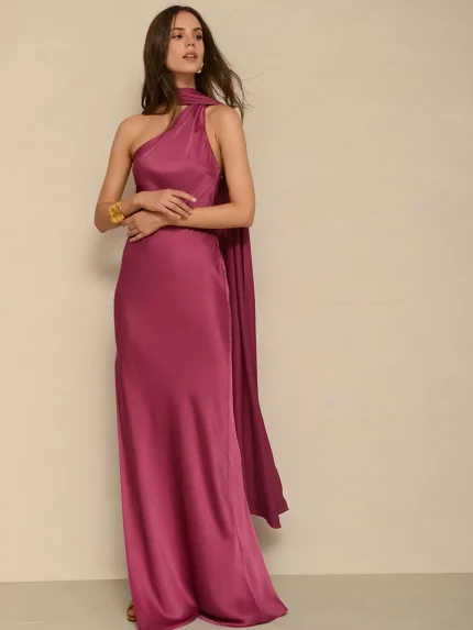 Odette Dress – Rasberry