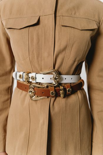 Gemma Leather Belt – White - Image 2