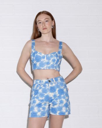 Jean Crop Top – Blue - Image 2