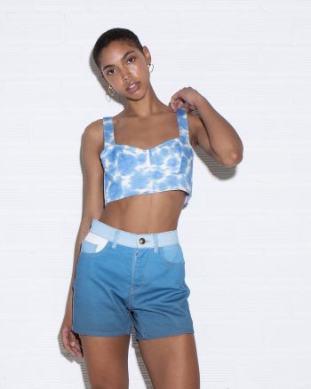 Jean Crop Top – Blue - Image 3