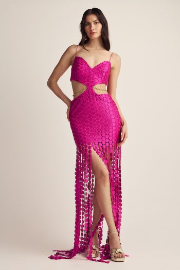 Positano Dress – Fuchsia - Image 3