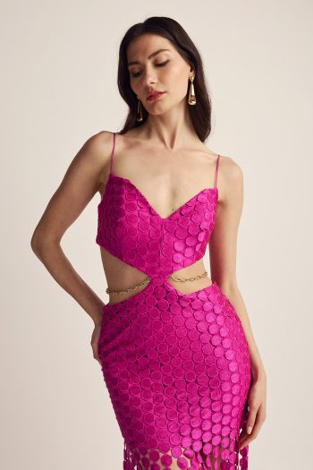 Positano Dress – Fuchsia - Image 6