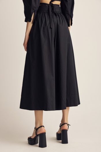 Belted Cullotes – Black - Image 4