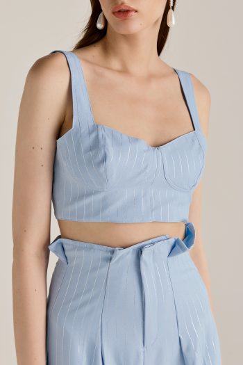 Margot Crop Top – Baby Blue