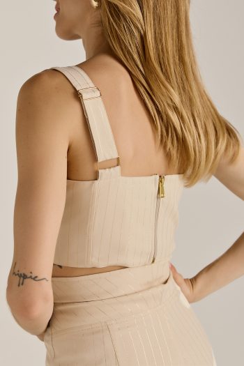 Margot Crop Top – Ivory - Image 3