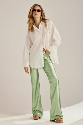 Claire Pants – Metallic Green - Image 7