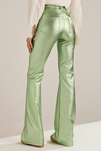 Claire Pants – Metallic Green - Image 4