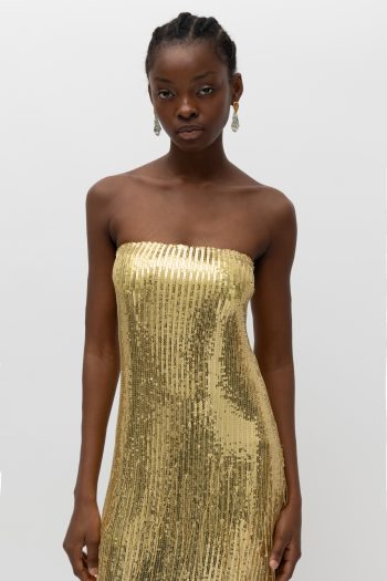 Noelia Dress – Gold Sequin - Image 2