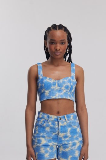 Jean Crop Top – Blue