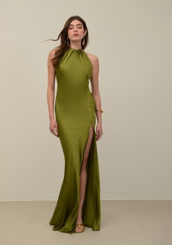 Elisa Dress – Pesto - Image 4