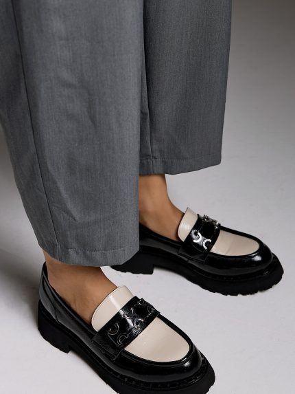Jackie Loafers – Black/White