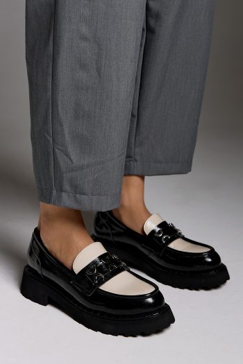 Jackie Loafers – Black/White - Image 2