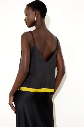 Dahlia Satin Top – Black - Image 4