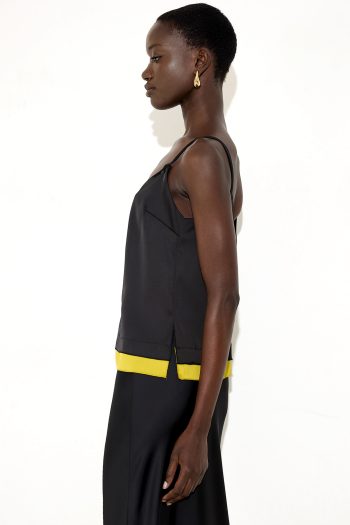 Dahlia Satin Top – Black - Image 5