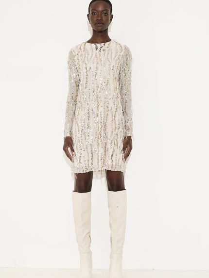 Annalise Sequin Dress – Gold