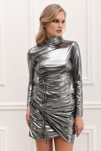 Karen Skirt – Metallic Silver