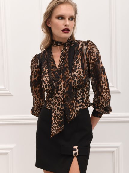 Bow Mini Skirt – Black