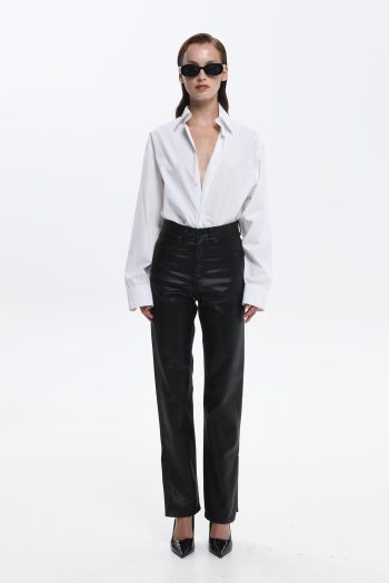 Maya Foil Denim – Black