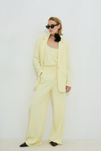 Marisa Crepe Pants – Yellow - Image 6