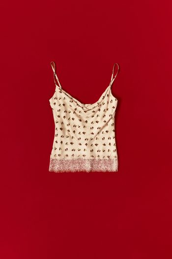 Jasmine Floral Top – Beige - Image 3